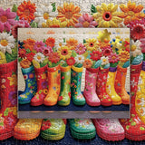 Floral Boots Jigsaw Puzzle 1000 Piece