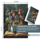 Book Page Town Jigsaw Puzzle 1000 Pieces