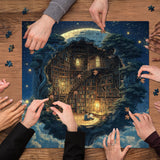 Starry Night Book Nest Jigsaw Puzzle 1000 Pieces
