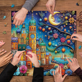 Puzzle di Fantasy Town 1000 pezzi