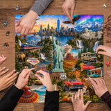 America Landmarks Journey Jigsaw Puzzle 1000 Pieces