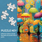 Rompecabezas Bosque de Paraguas Urbanos 1000 Piezas