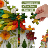 Puzzle libellule sur feuille 1000 pièces