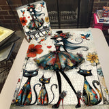 Puzzle fantaisiste Dame et chats 1000 pièces