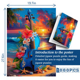 Floral Violin Jigsaw Puzzle 1000 Pieces