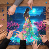 Casse-tête Lady Rose au Clair de Lune 1000 Pièces