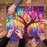 Glow Rainbow Tree Jigsaw Puzzle 1000 Pieces