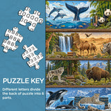 Wildlife Bücherregal Jigsaw Puzzle 1000 Teile