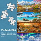 Jahreszeiten auf dem Regal Puzzle 1000 Teile