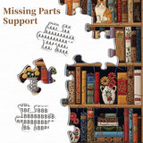 Cat’s Floral Library Jigsaw Puzzles 1000 Pieces