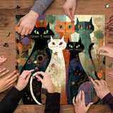 Puzzle di Gatti Colorati 1000 Pezzi
