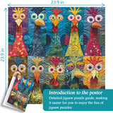 Patchwork Chick Jigsaw Puzzle 1000 Piece
