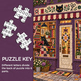 Black Cat Sewing Shop Puzzle 1000 Teile