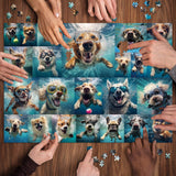 Underwater Dog Jigsaw Puzzle 1000 Pieces