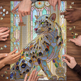 Puzzle Ombre Léopard Glacé 1000 Pièces