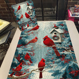 Cardinals in Winter Jigsaw Puzzle 1000 Piece
