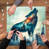 Starry Nightwolf Jigsaw Puzzle 1000 Piece