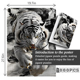 Ink Shadow Tiger Jigsaw Puzzle 1000 Pieces