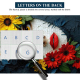 Puzzle Femme Fleur Colorée 1000 Pièces