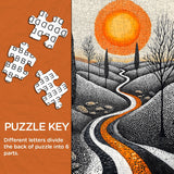 Puzzle del sentiero del sole, 1000 pezzi