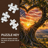 Wo Liebe auf Freiheit trifft Puzzle 1000 Stück