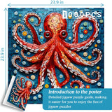 Mosaic Octopus Jigsaw Puzzle 1000 Pieces