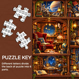 Interstellares Bücherregal Puzzle 1000 Stück