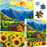 Cottage at Sunset Jigsaw Puzzle 1000 Pieces