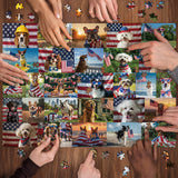 Patriot Dog Jigsaw Puzzles 1000 Pieces