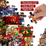 Christmas Illustration Advent Calendar Jigsaw Puzzle 1000 Pieces