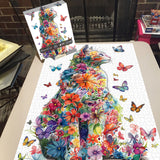 Butterfly Cat Jigsaw Puzzle 1000 Piece