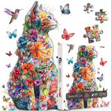 Butterfly Cat Jigsaw Puzzle 1000 Piece