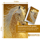 Puzzle del cavallo d'oro da 1000 pezzi