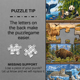 Wildlife Bücherregal Jigsaw Puzzle 1000 Teile