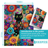 Enchanted Cat Blossoms Jigsaw Puzzle 1000 Pieces