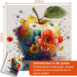 Puzzles Apple en fleurs de couleur 1000 pièces