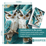 Marble Owls Jigsaw Puzzle 1000 Pieces
