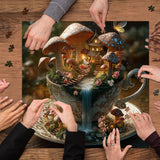Pilz-Teetasse-Puzzle 1000 Teile