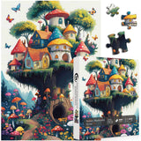 Fantasy Mushroom House Jigsaw Puzzle 1000 Pieces