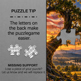 Wo Liebe auf Freiheit trifft Puzzle 1000 Stück