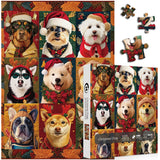 Christmas Dogs Jigsaw Puzzle 1000 Piece