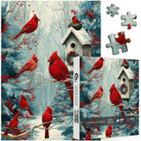 Cardinals in Winter Jigsaw Puzzle 1000 Piece