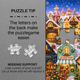 Quilted Christmas Town Jigsaw Puzzle 1000 Pieces