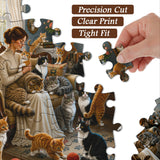 Retro Katzenhaus Puzzle 1000 Teile