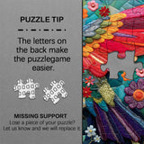Patchwork Hummingbird Jigsaw Puzzle 1000 Piece