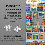 L'Amérique en timbres Puzzle 1000 pièces