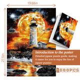 Rock Lighthouse Jigsaw Puzzle 1000 Pieces