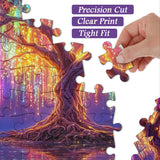 Glow Rainbow Tree Jigsaw Puzzle 1000 Pieces