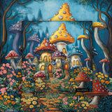 Enchanted Mushroom Village Jigsaw Puzzles 1000 Pieces