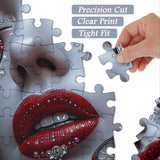 Silver Lace Kiss Jigsaw Puzzle 1000 Pieces